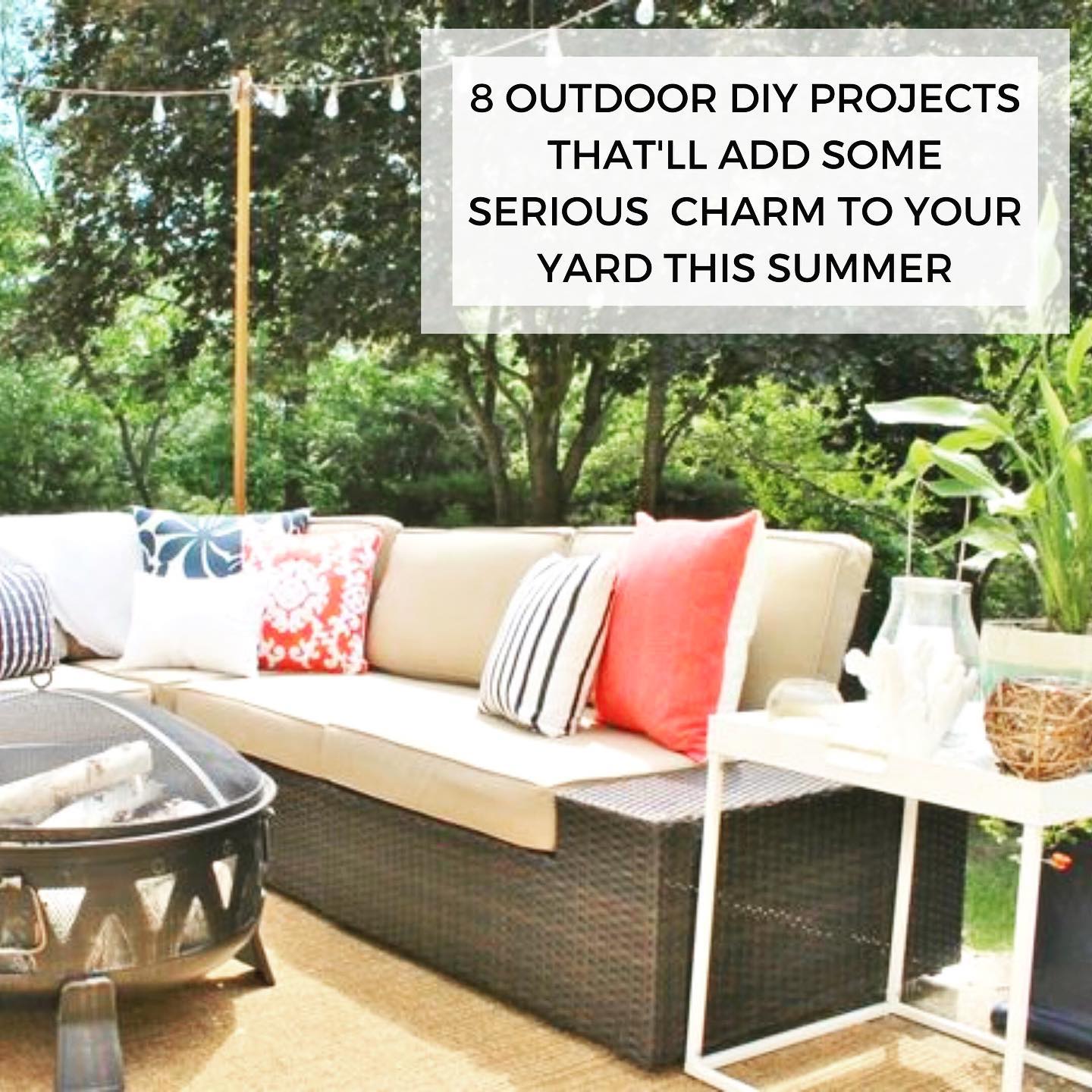 alt tagdiy outdoor projects ideas⠀ ⠀ here are a few fun ways to liven up your outdoor area while bringi